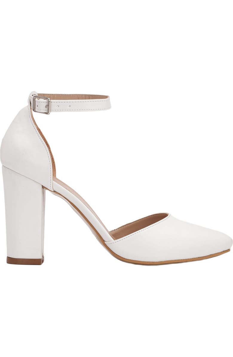 Forever & Always Shoes Denise Wedding Heels with Pearls, Alternate, color, White