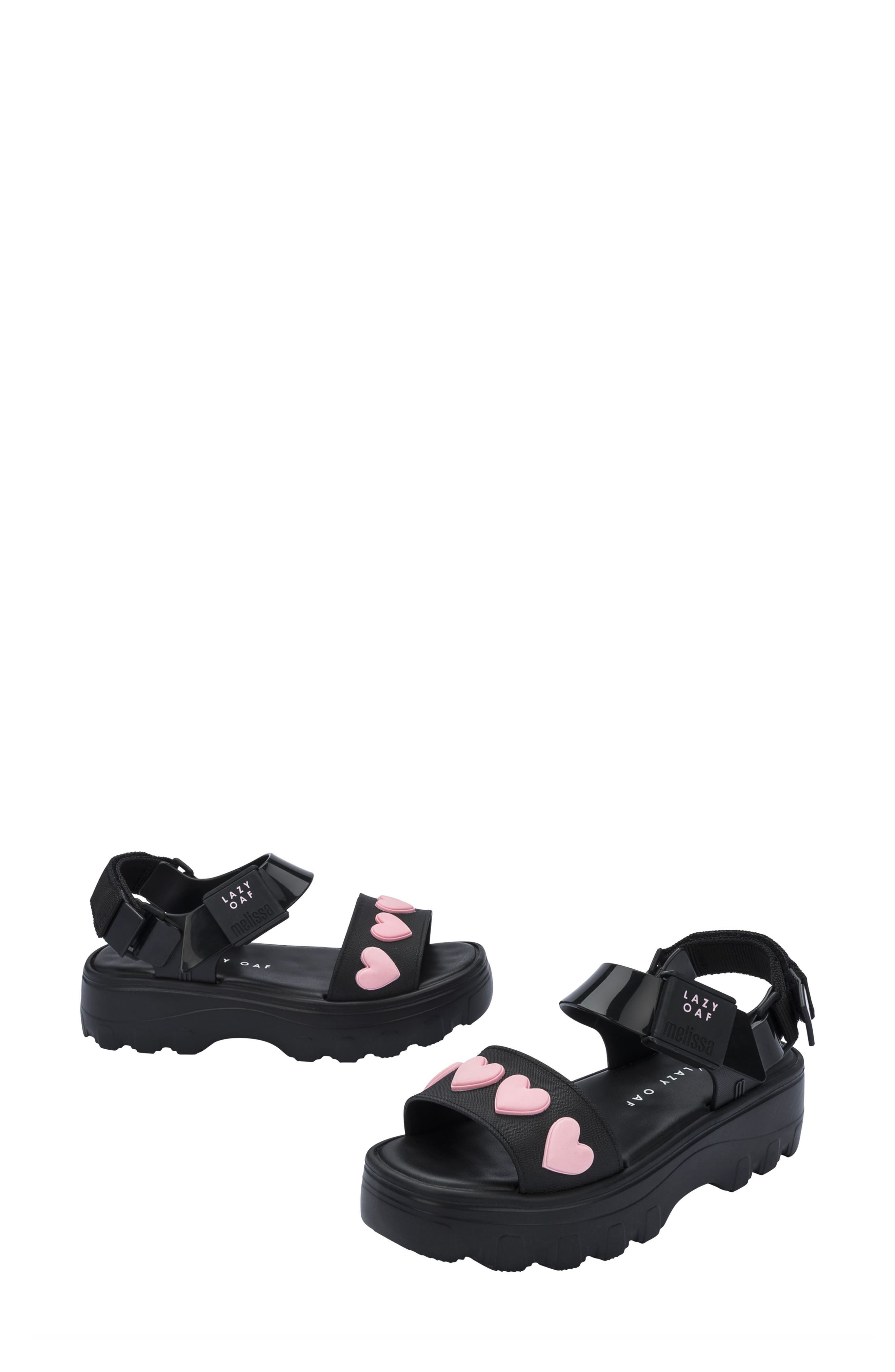 Melissa x Lazy Oaf Kick Off Lug Sole Platform Sandal, Alternate, color, 