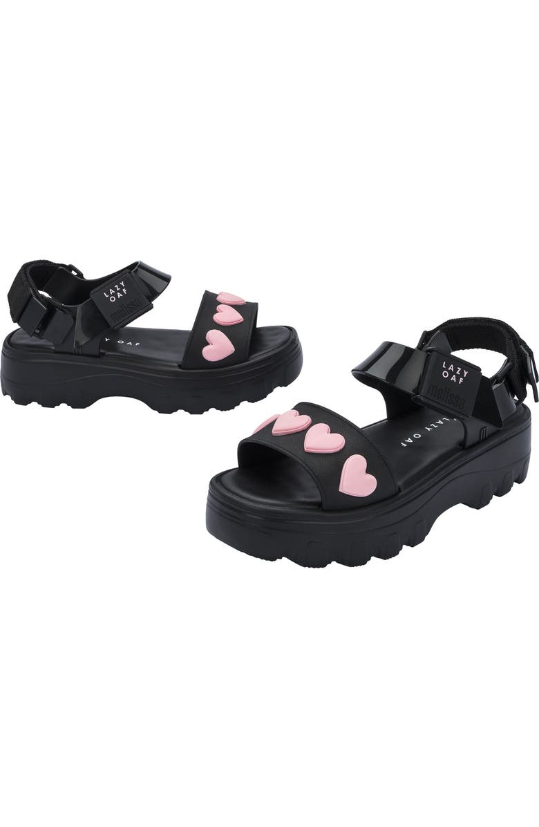 Melissa x Lazy Oaf Kick Off Lug Sole Platform Sandal, Alternate, color,