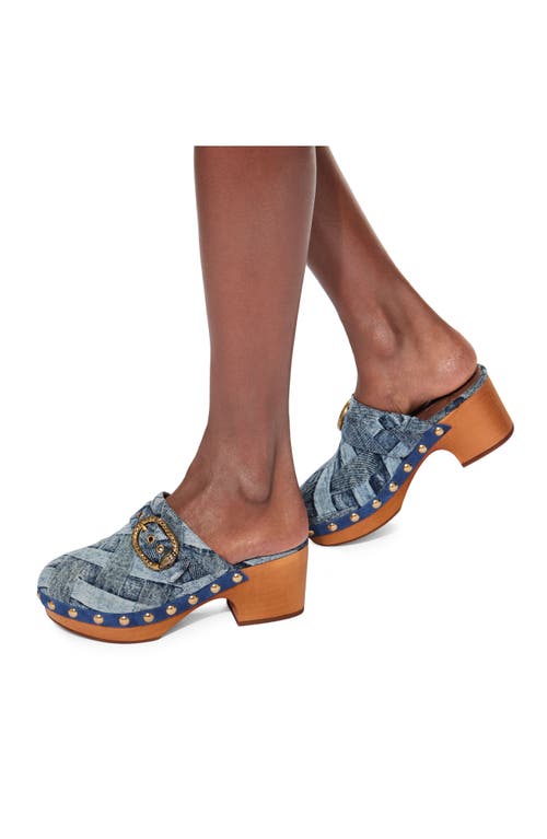 Kurt Geiger London Mayfair Denim Clog In Blue