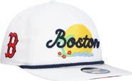 New Era Men's New Era White Boston Red Sox Paradise Golfer Adjustable Hat