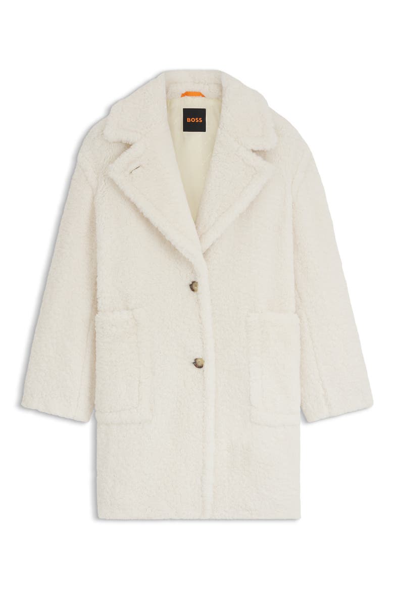 Catedy Faux Shearling Coat, Alternate, color, OPEN WHITE