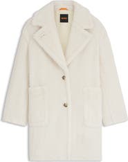 BOSS Orange Catedy Faux Shearling Coat