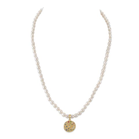 4.0-4.5mm White Freshwater Oval Pearl Astrid Necklace