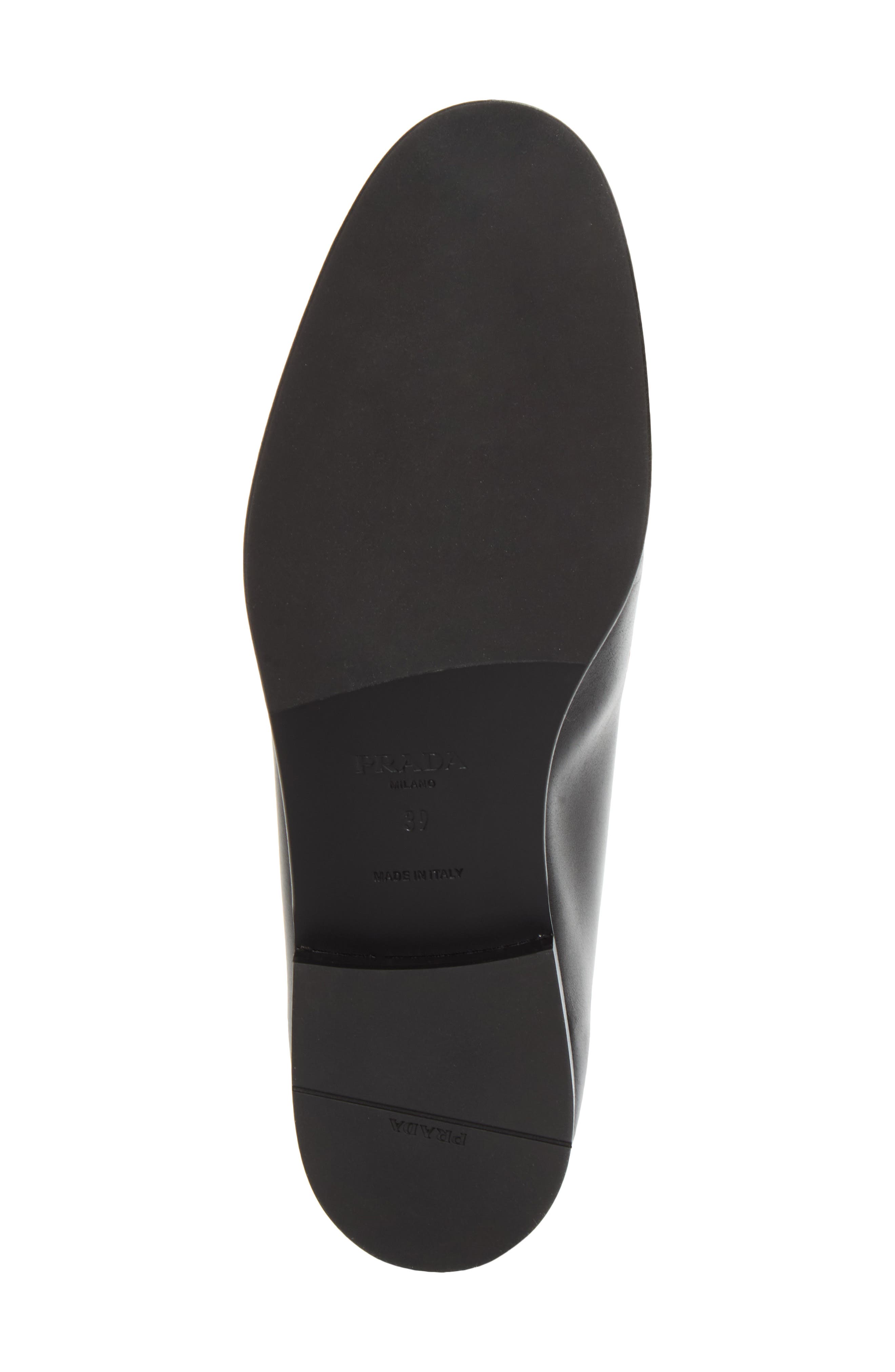 Logo Leather Loafer, Alternate, color, NERO