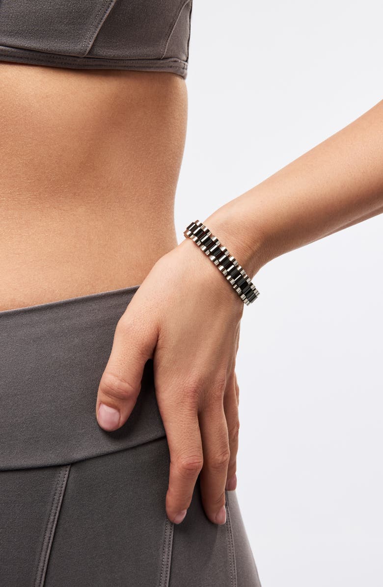 Ana Luisa Watch Strap Bracelet - Ora Silver Ceramic, Alternate, color, 