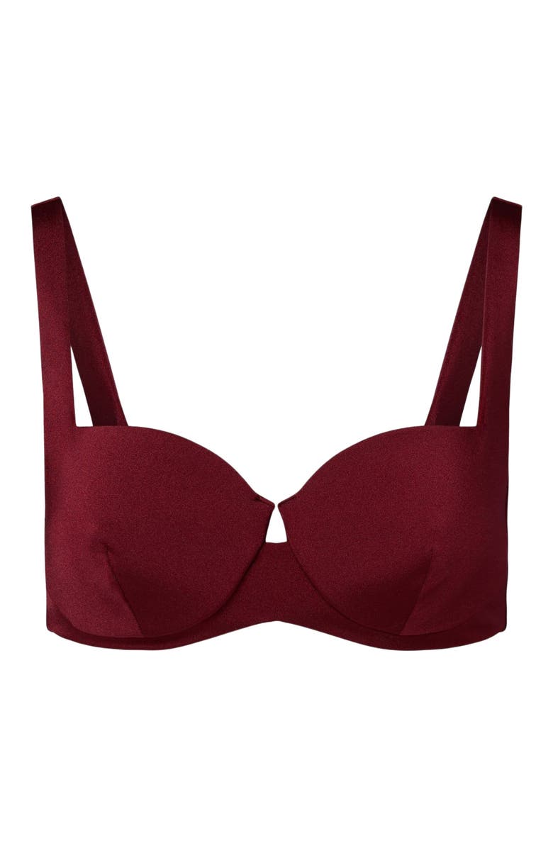Onia Danica Bikini Top, Alternate, color, Pomegranate