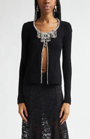 Rabanne Embellished Cutaway Cardigan