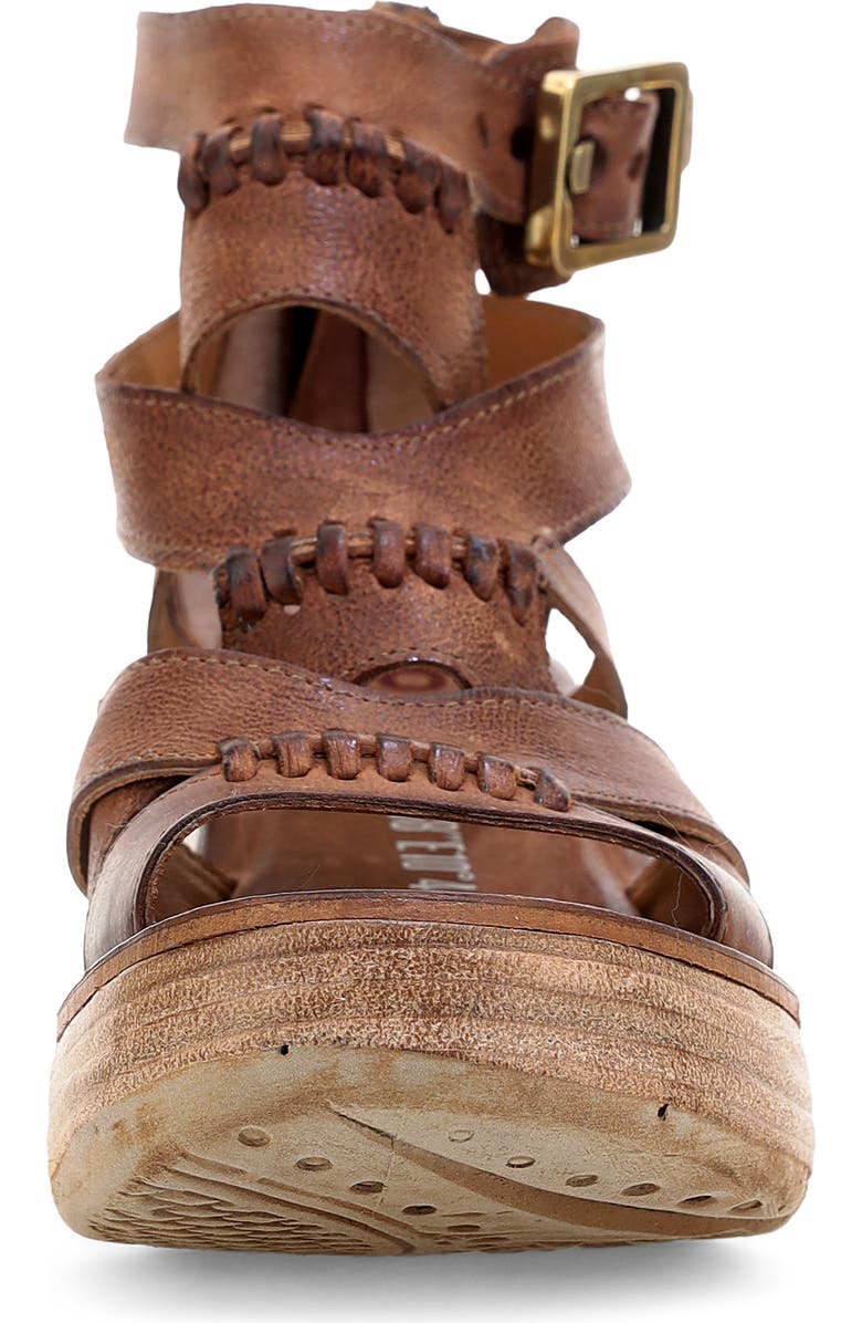 A.S.98 Norman Platform Wedge Sandal, Alternate, color, Whiskey