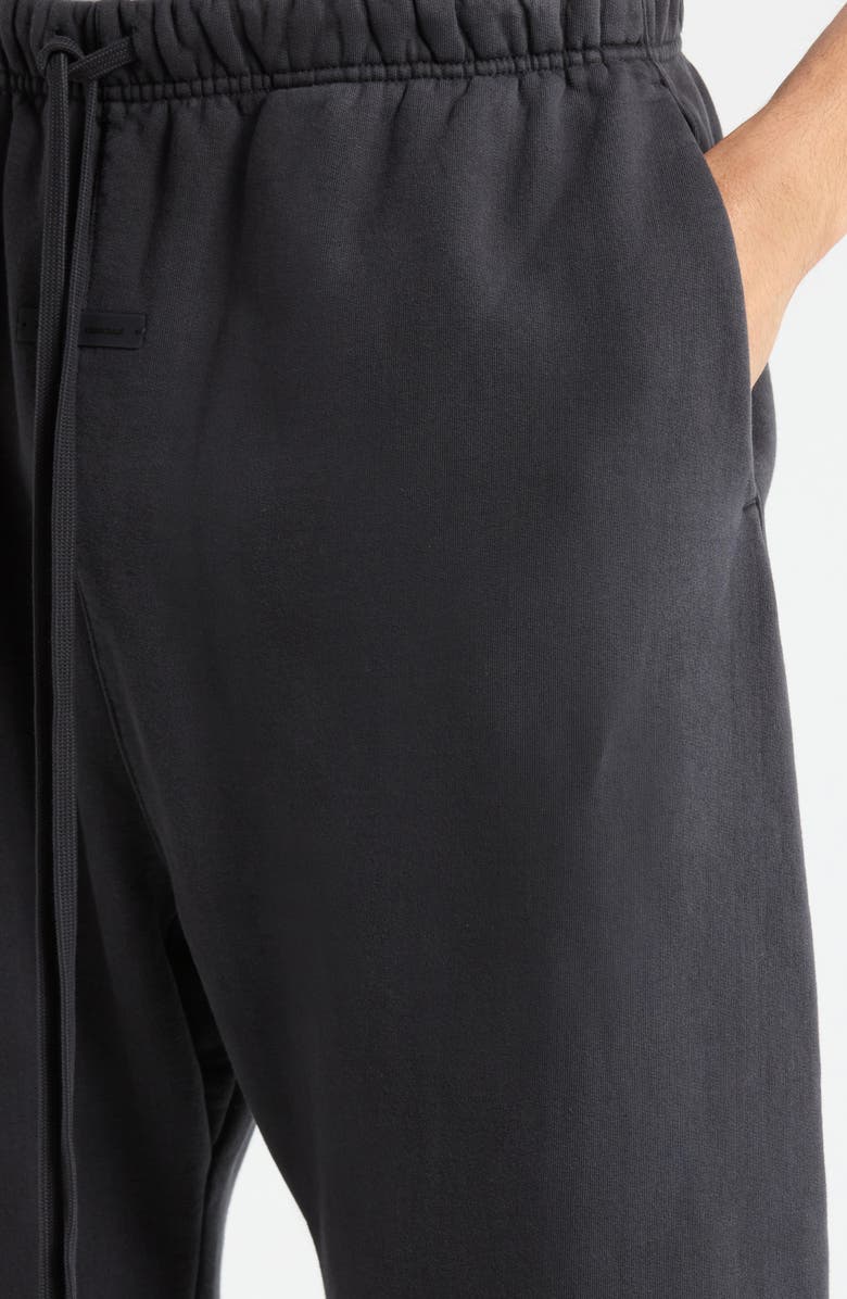 Fear of God Essentials Cotton Fleece Flare Sweatpants, Alternate, color, Vintage Black