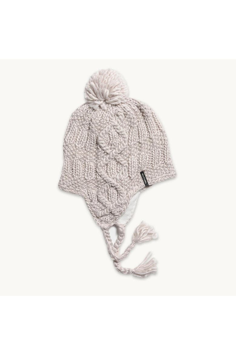 Merino Wool Gianna Earflap Beanie, Main, color, Natural
