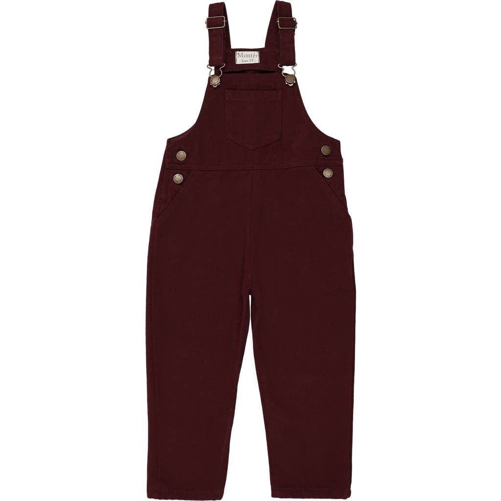 Maniere Manière Denim Overalls In Brown