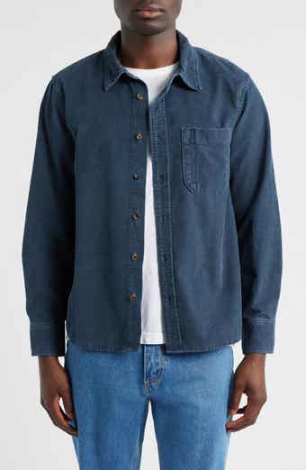 Cotton Corduroy Button-Up Shirt