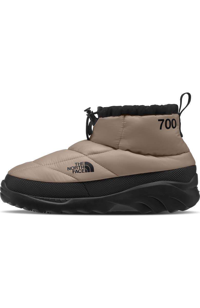 The North Face Nuptse Traction Waterproof Chukka, Main, color, Mushroom Grey/ Tnf Black