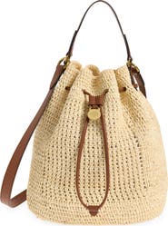 Mulberry Crochet Raffia Bucket Bag