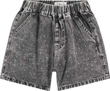 Doe A Dear Kids' Rhinestone Studded Denim Shorts | Nordstromrack
