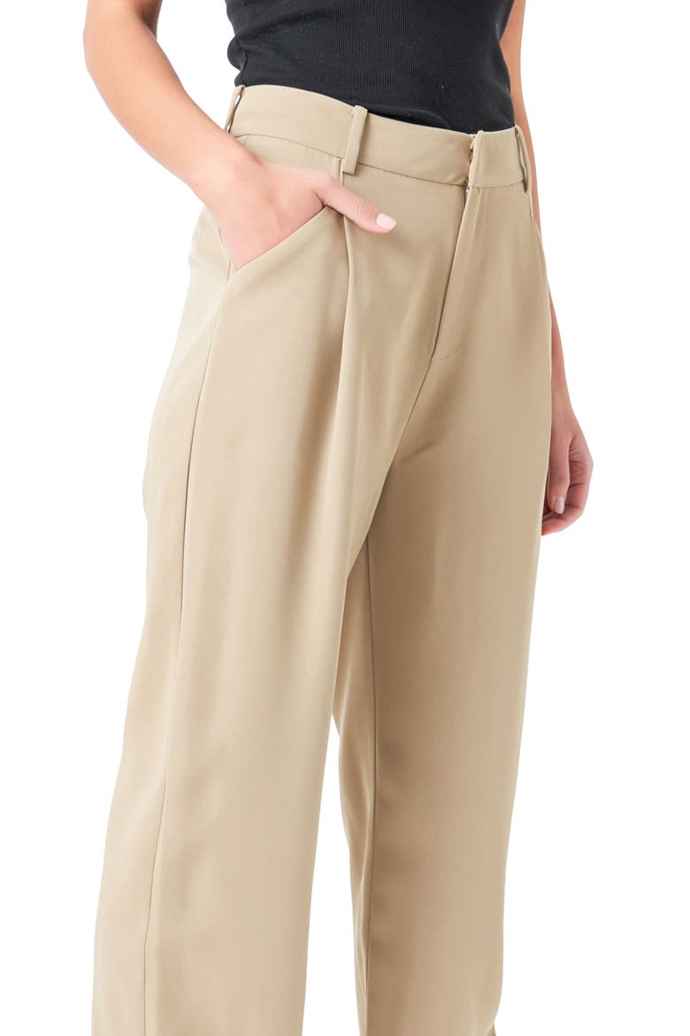 High Waist Wide Leg Pants, Alternate, color, KHAKI
