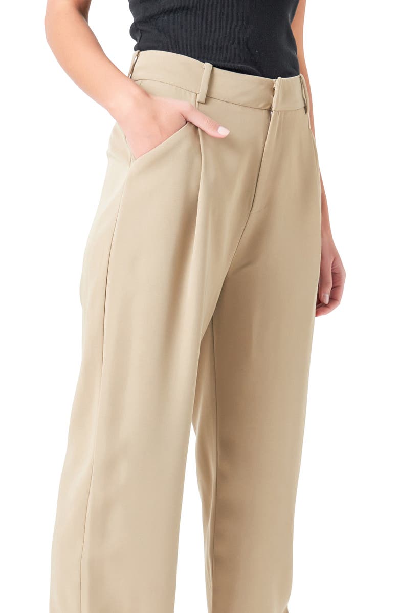 Grey Lab High Waist Wide Leg Pants, Alternate, color, Khaki