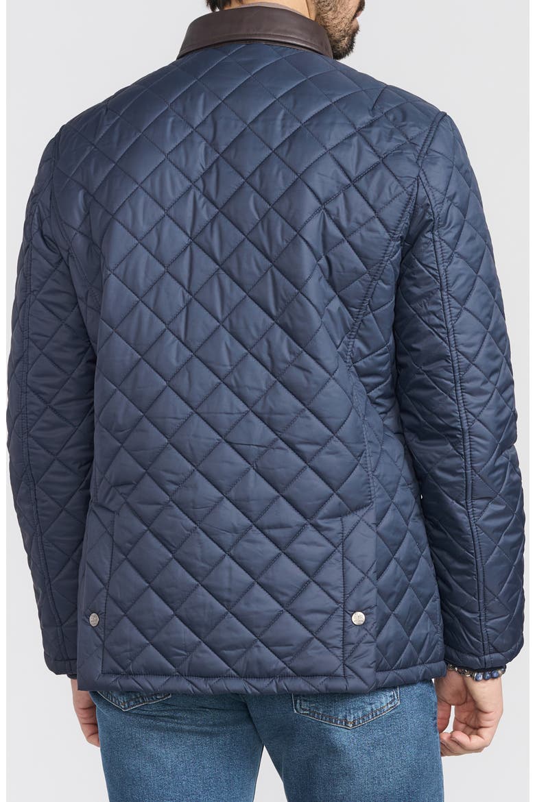 Diamond Quilted Jacket, Alternate, color, NAVY