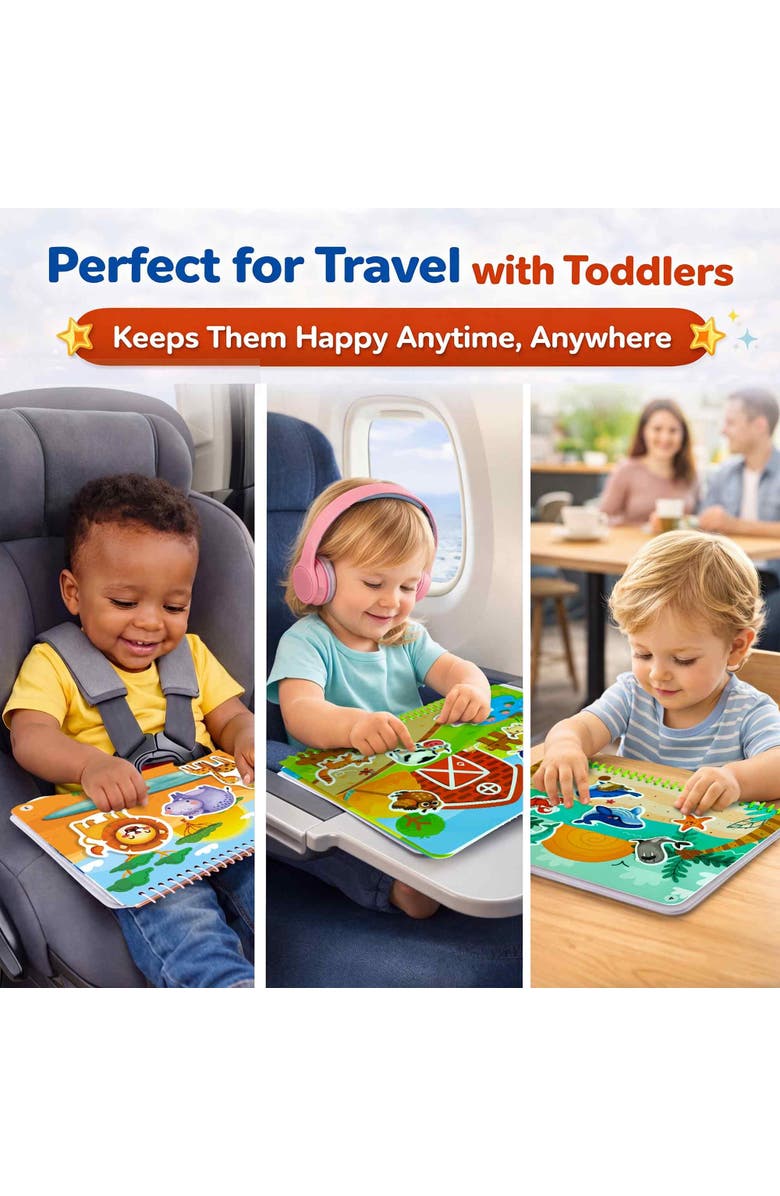 Quokka Jelly Sticker Activity Book for Toddlers, Alternate, color, Animals