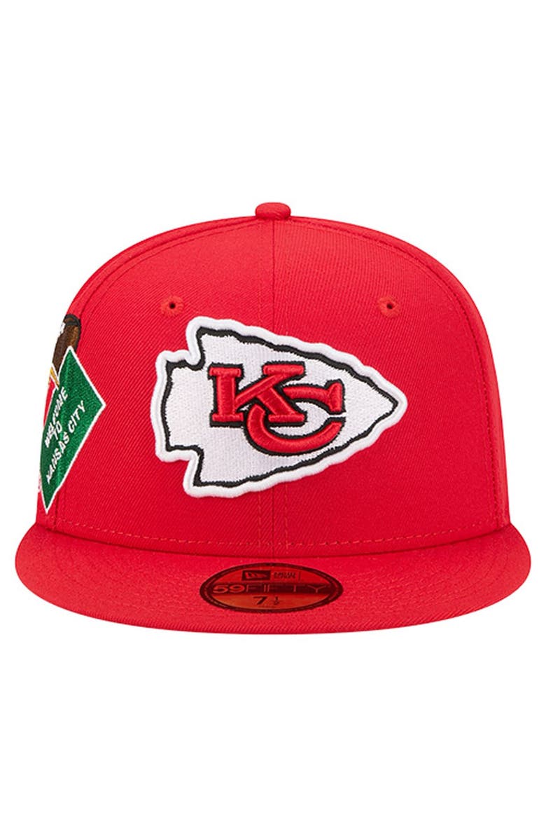 New Era Men's New Era  Red Kansas City Chiefs Group Chat 59FIFTY Fitted Hat, Alternate, color, Red