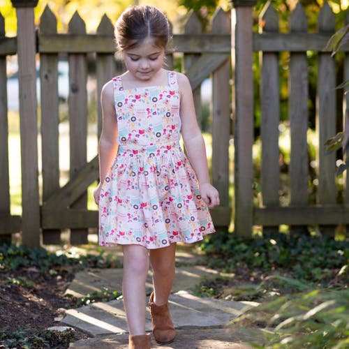 Worthy Threads Girls Pinafore Dress In Birthday