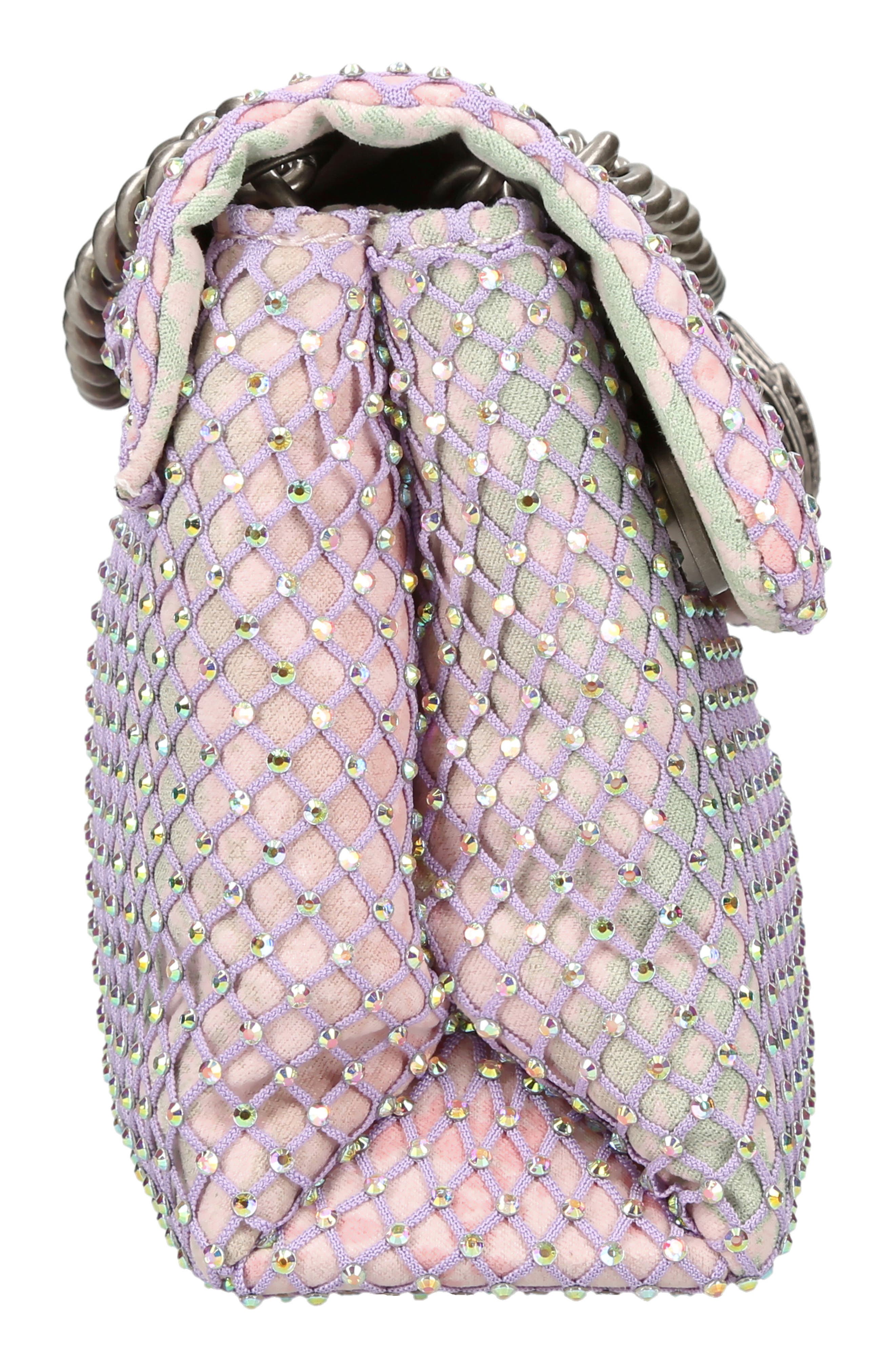 Kurt Geiger London Mini Kensington Embellished Fabric Convertible Crossbody Bag, Alternate, color, 