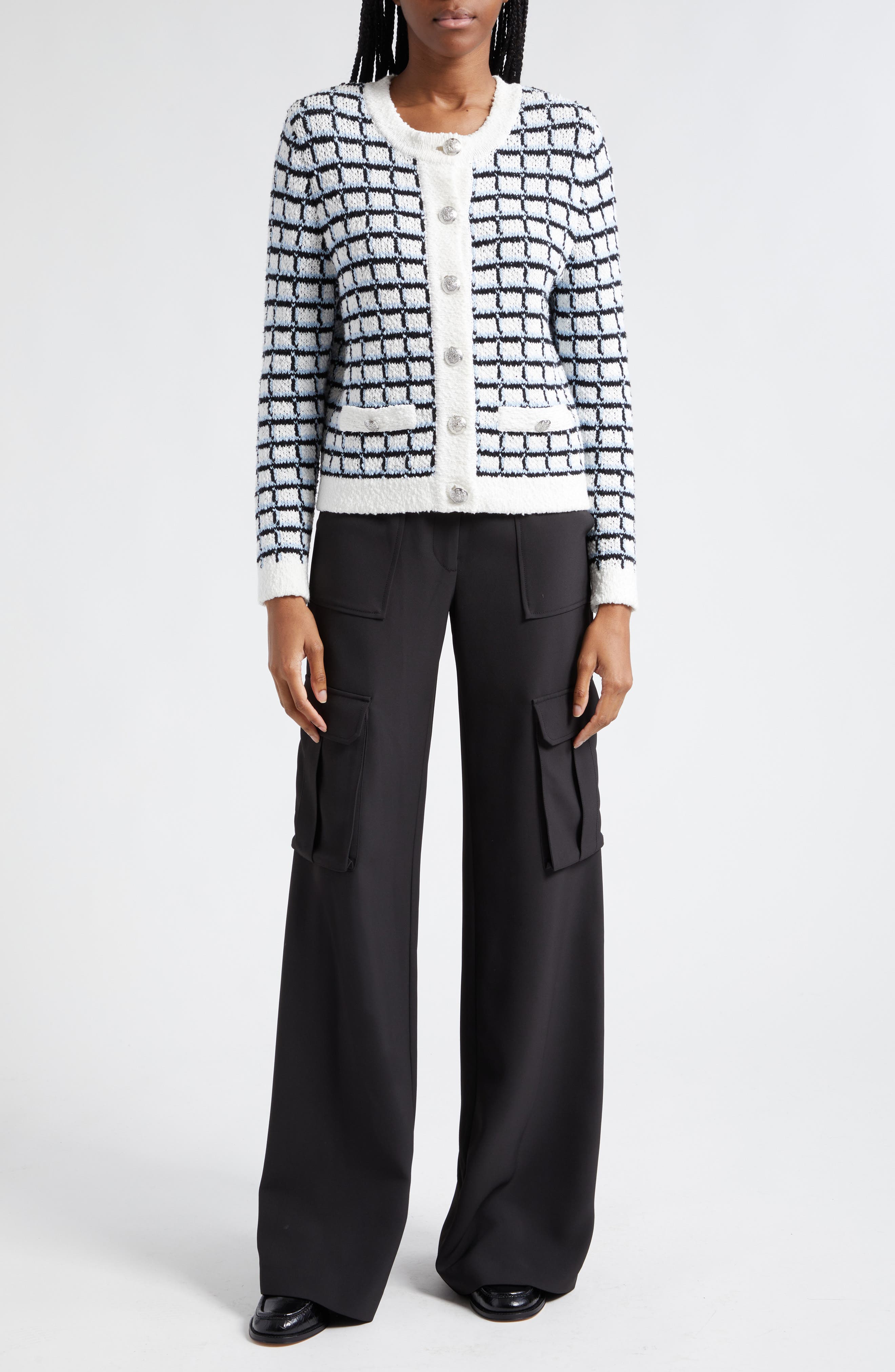 Lavigne Check Organic Cotton Cardigan - image 2