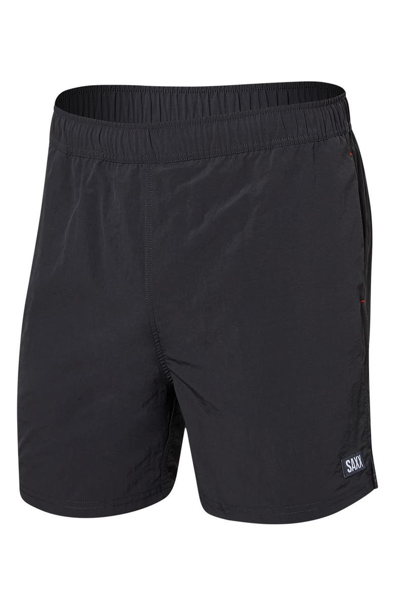 SAXX Go Coastal 2-in-1 Volley 5-Inch Board Shorts, Alternate, color, Faded Black