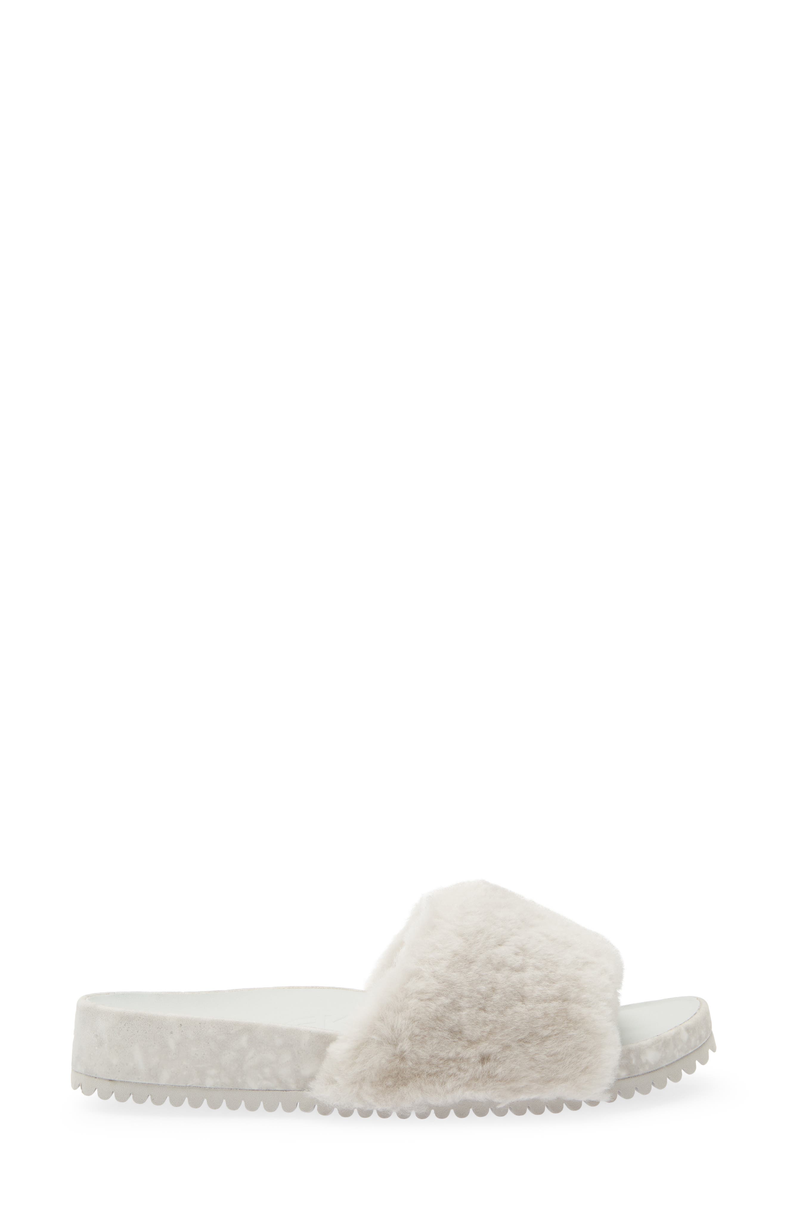 San Ysidro Genuine Shearling Slide Sandal, Alternate, color, CLOUDY GRAY