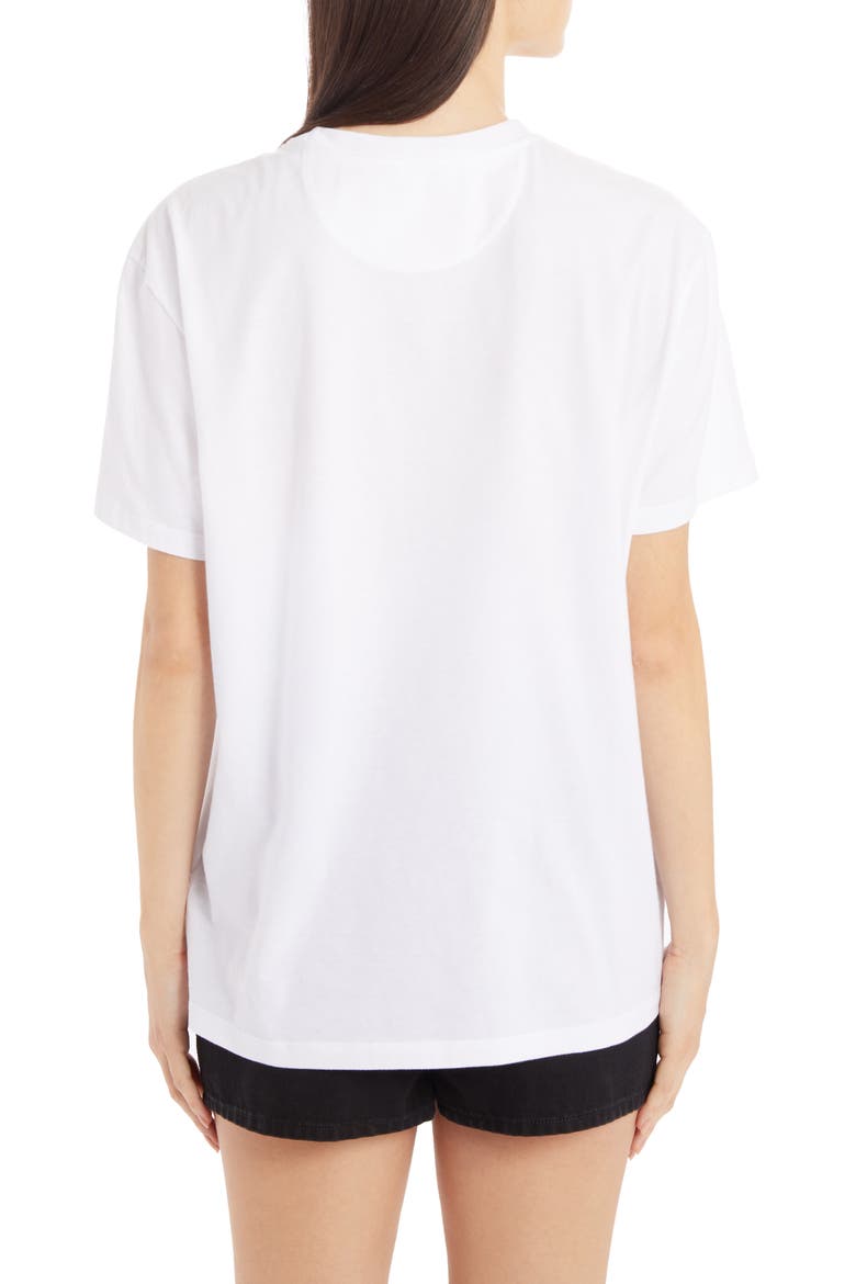 VLTN Star Cotton Tee, Alternate, color, BIANCO/ NERO