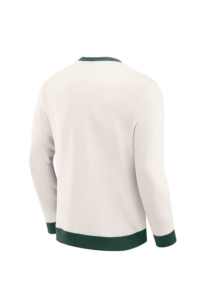 Men's Darius Rucker Collection by Fanatics  Cream Green Bay Packers Colorblock Pullover Sweatshirt, Alternate, color, Cream