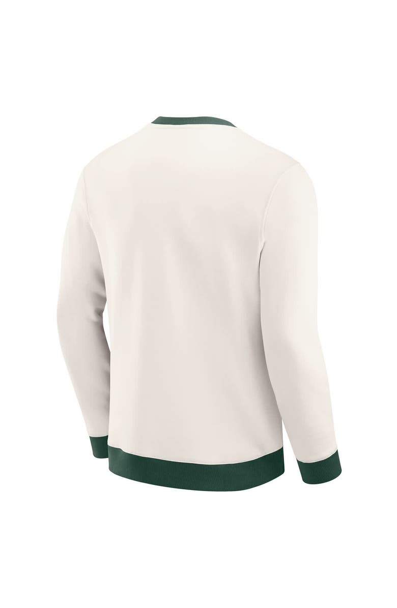 Darius Rucker Collection by Fanatics Men
s Darius Rucker Collection by Fanatics Cream Green Bay Packers Colorblock Pullover Sweatshirt, Alternate, color, Cream