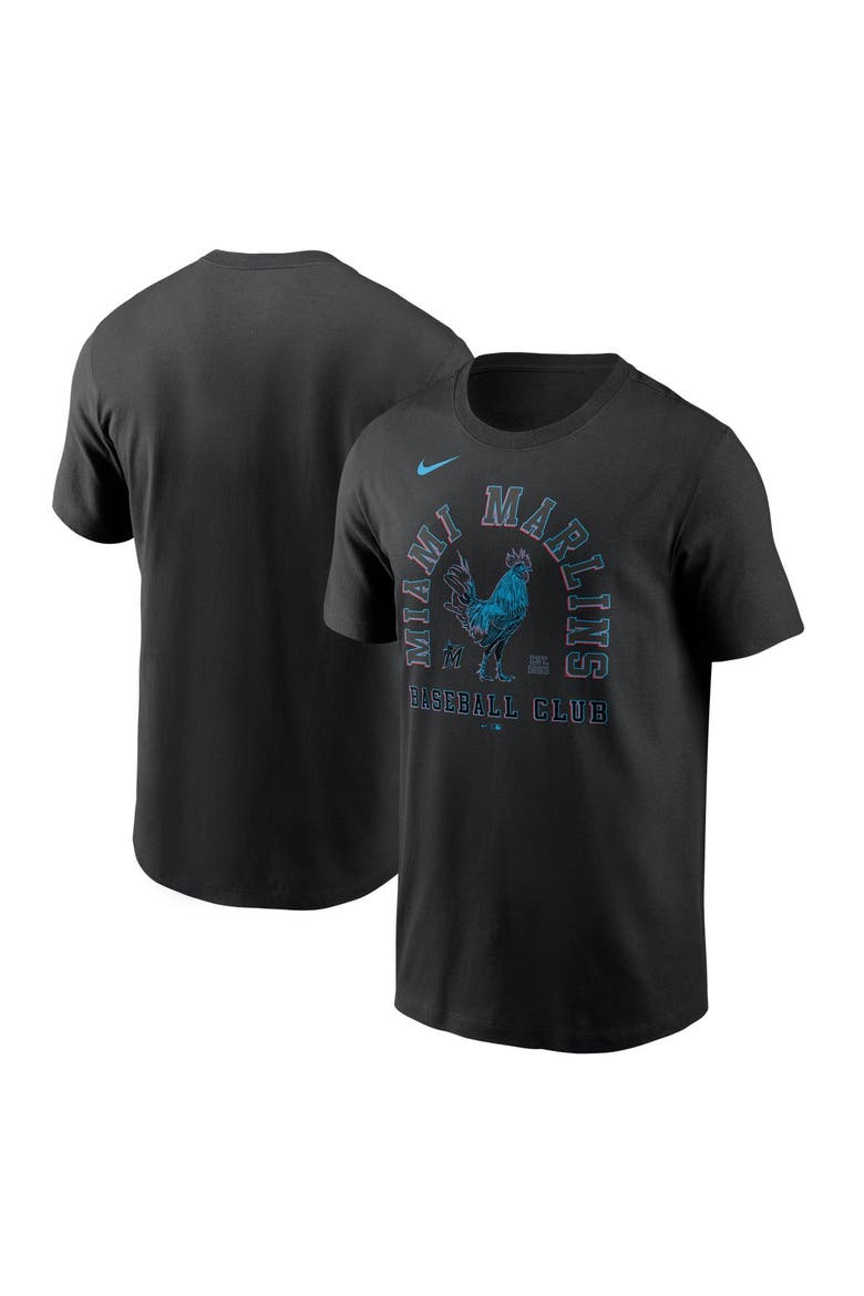 Men's Nike  Black Miami Marlins Local T-Shirt, Main, color, Black
