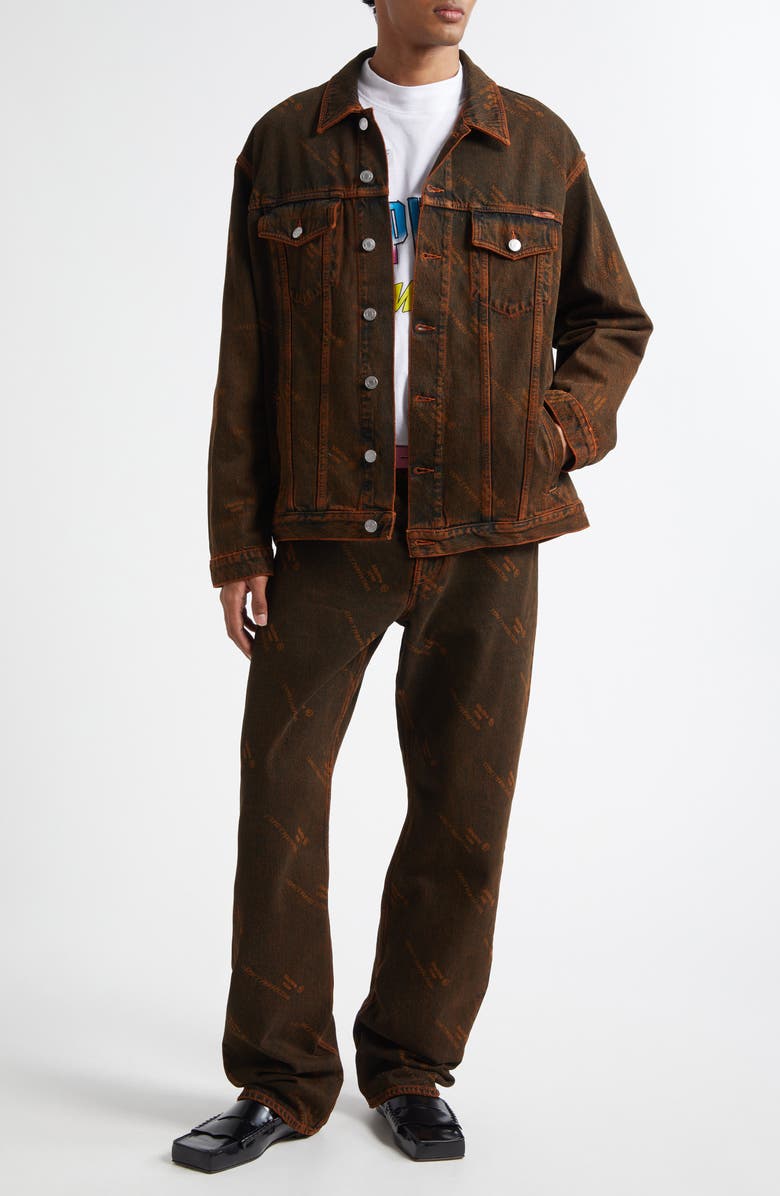 Martine Rose Oversize Denim Trucker Jacket, Alternate, color, 