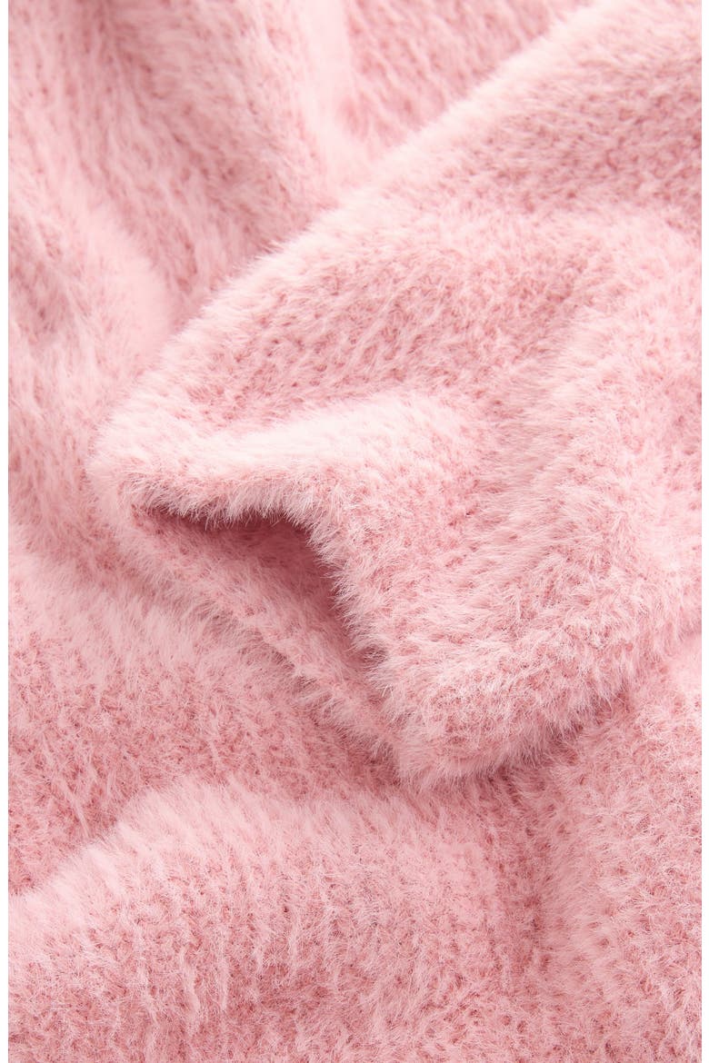 Kids' Eyelash Knit Sweater, Alternate, color, PINK