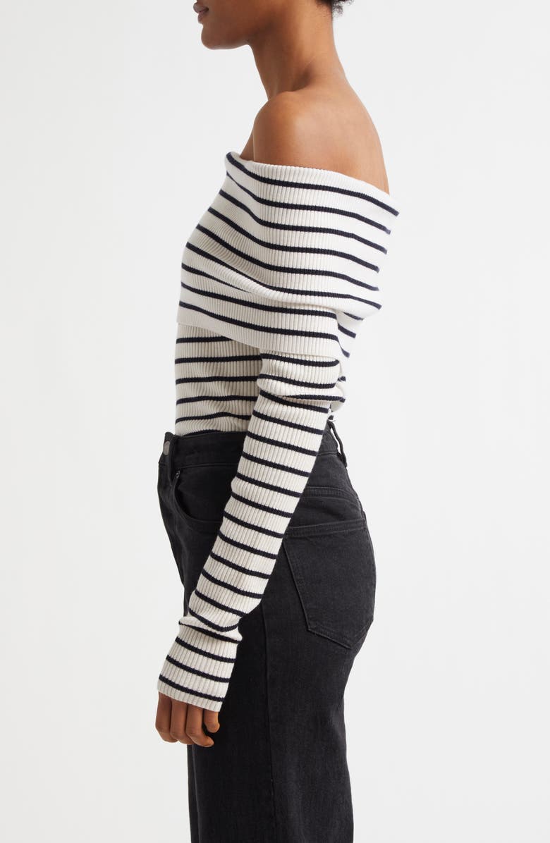 A.L.C. Evelyn Off the Shoulder Merino Wool Blend Sweater, Alternate, color, 