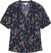 Treasure & Bond Floral Button-Up Top