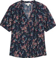 Treasure & Bond Floral Button-Up Top