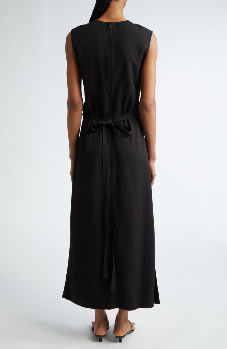 TOTEME Tie Waist Fluid Drape Maxi Dress, Alternate, color,