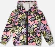 Deux par Deux Zip Front French Terry Long Sleeve Hoodie