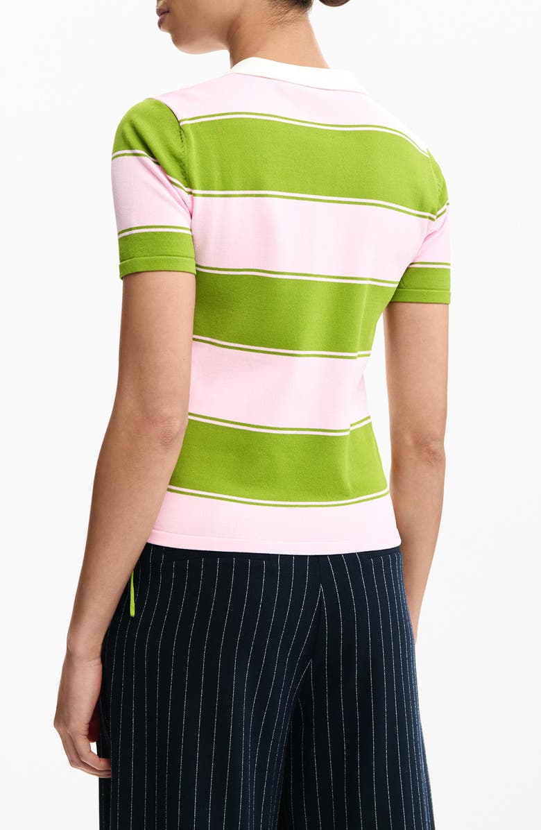 Desigual Stripe Polo Shirt, Alternate, color, 