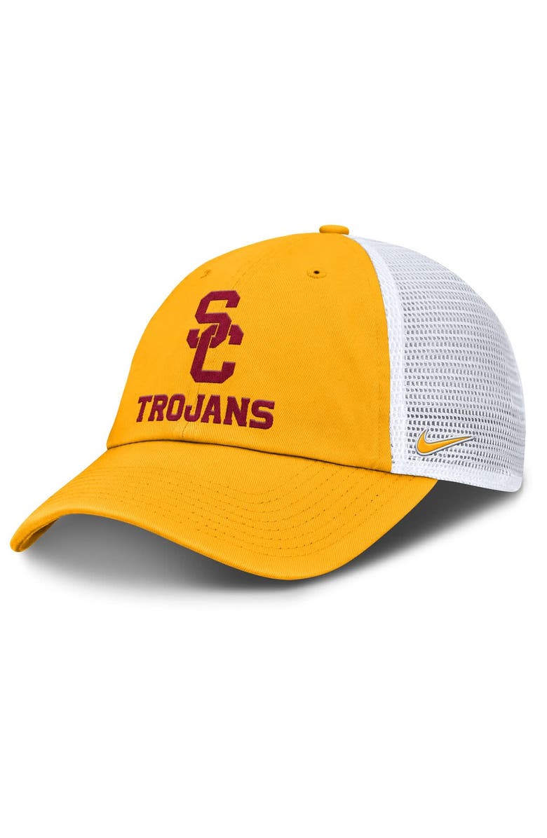 Nike Men's Nike Gold USC Trojans Club Trucker Adjustable Hat, Main, color, Gold