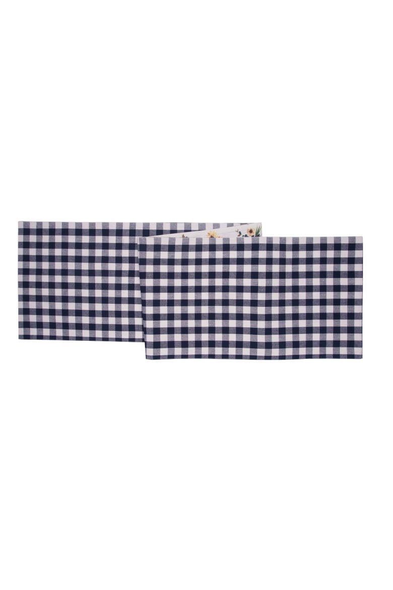 Rooster Farmhouse Reversible Graphic Print Machine Washable Table Runner 14" x 72", Alternate, color, Yellow