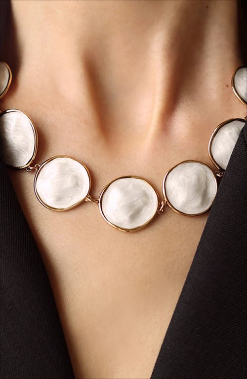 Rc Retro Chic Enamel Ripple Necklace