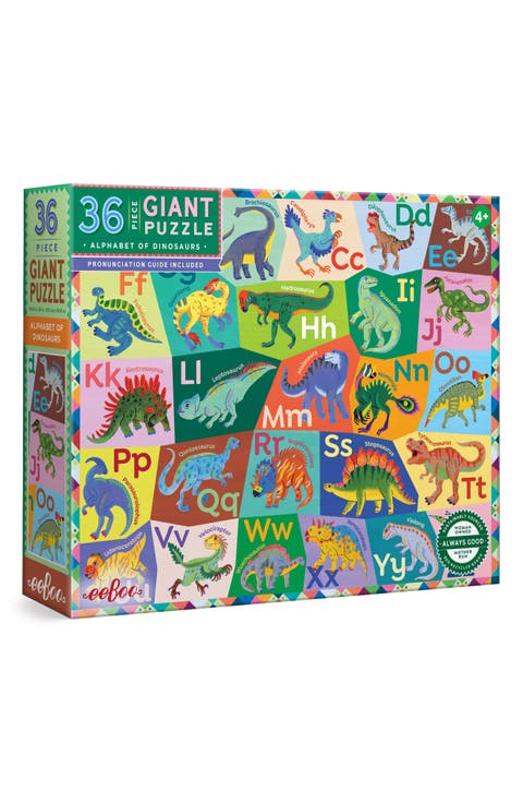 Alphabet of Dinosaurs 36-Piece Giant Puzzle