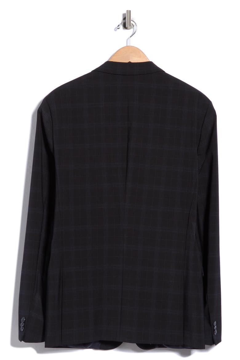 Arti Plaid Wool Blend Suit Jacket, Alternate, color, DARK BLUE