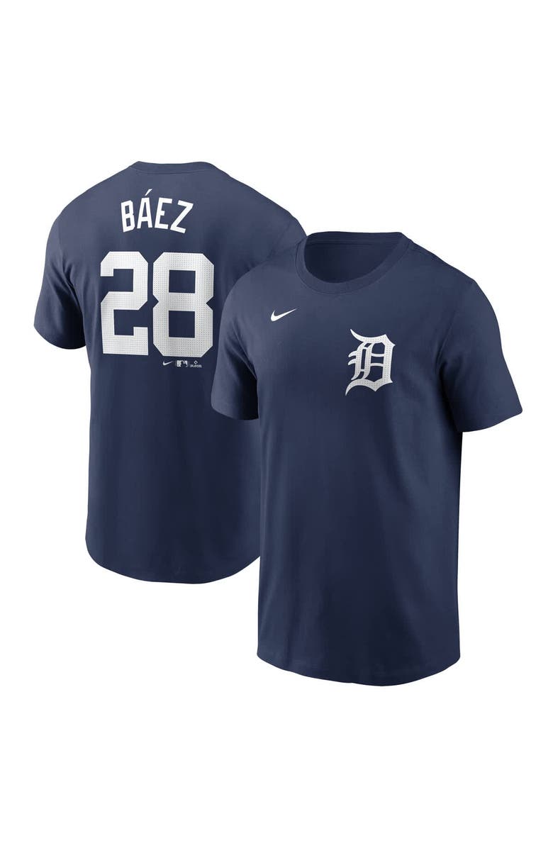Nike Men's Nike Javier Báez Navy Detroit Tigers Fuse Name & Number T-Shirt, Main, color, Navy