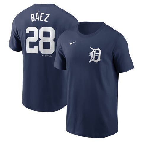 Men's Nike Javier Báez Navy Detroit Tigers Fuse Name & Number T-Shirt