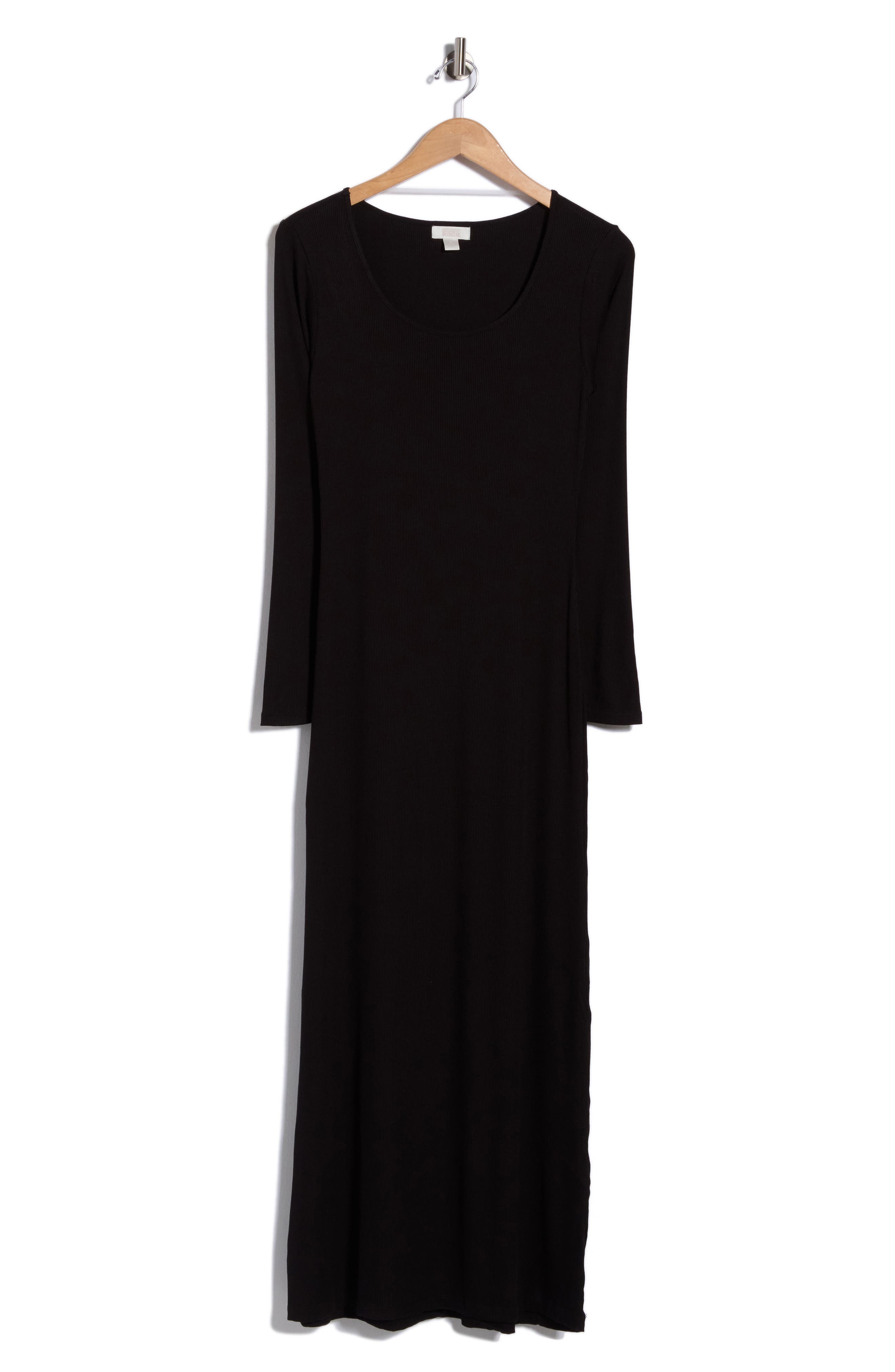 Long Sleeve Rib Maxi Nightgown